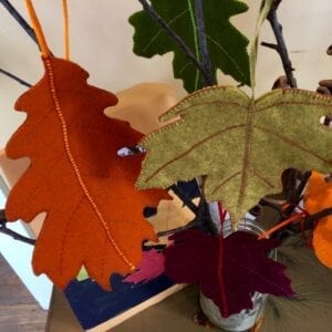 Felted leaf making kit