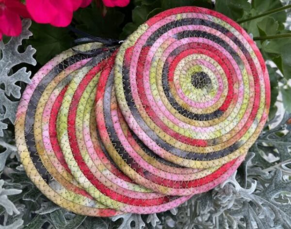 Colorful Spiral Coasters