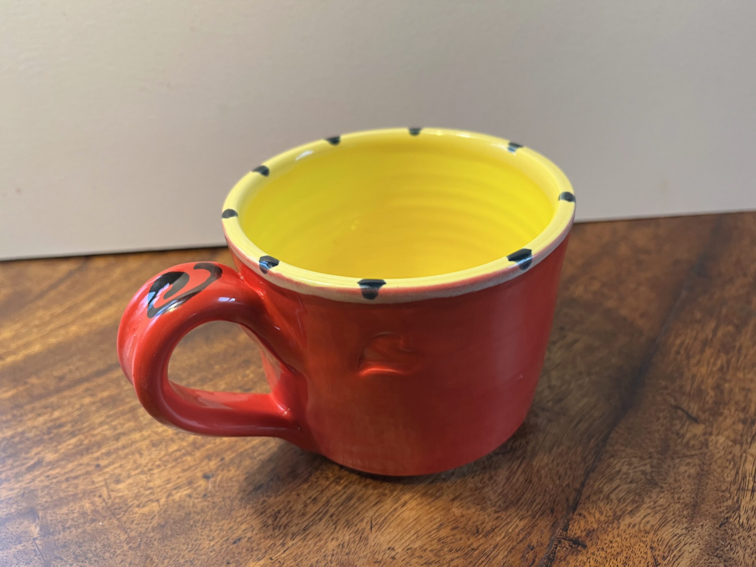 Bright Red Mug by Susan Kramer Pottery - Image 2