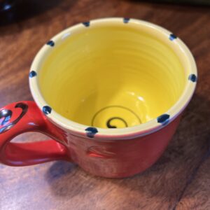 Bright Red Mug by Susan Kramer Pottery
