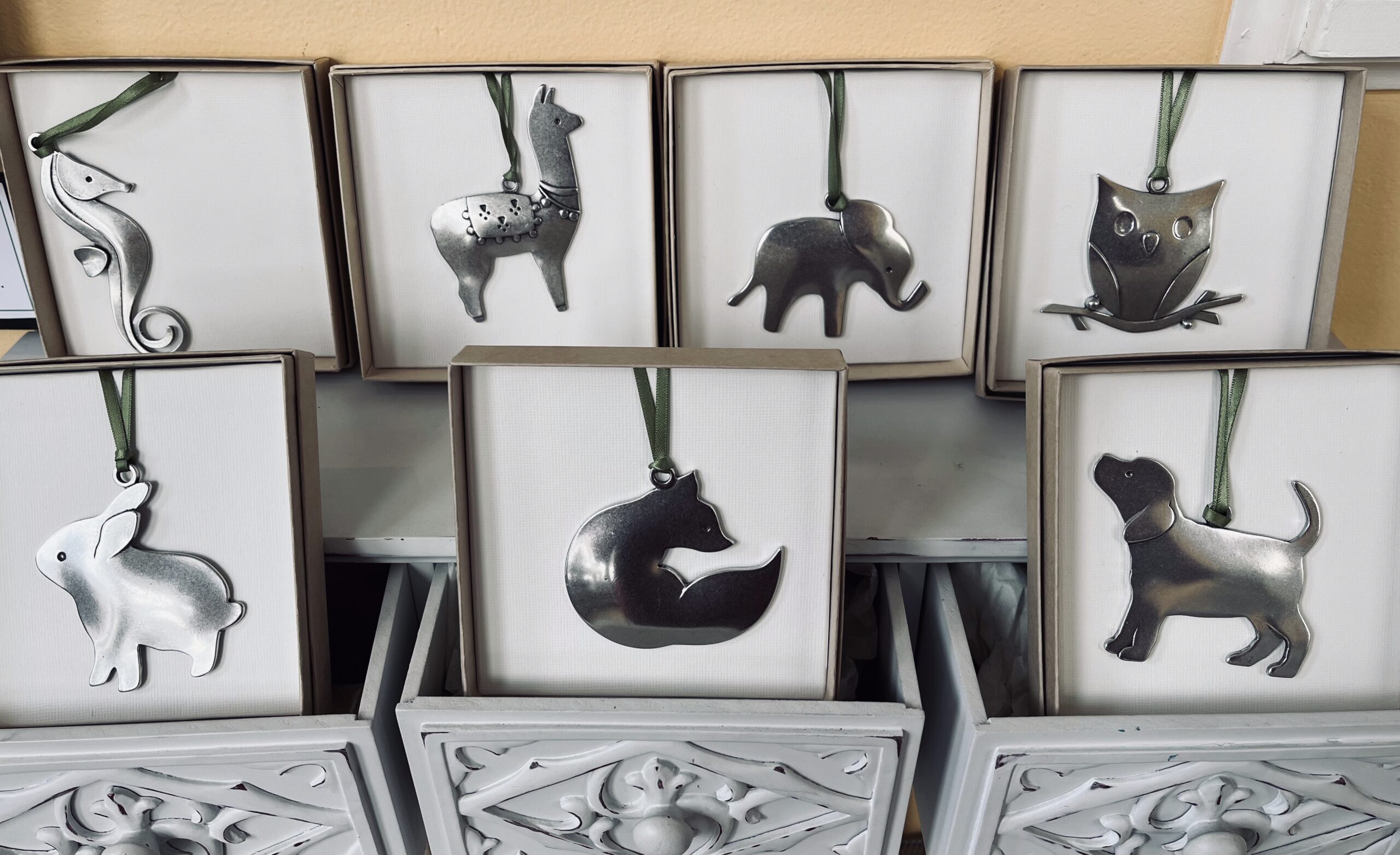 Fox Pewter Ornament - Image 2