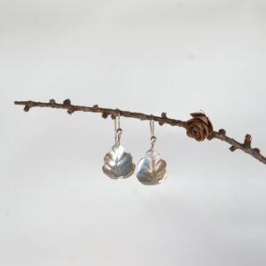 Leaf Earrings by Only Silver