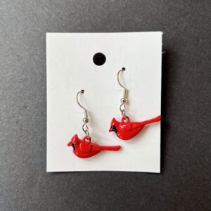 Cardinal Earrings