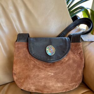Leather and Suede Purse by Mountain Leather Design