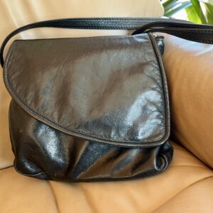 Black Leather Purse by Mountain Leather Design