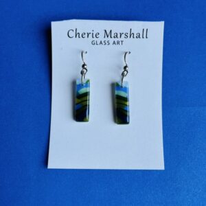 Glass Earrings by Cherie Marshall